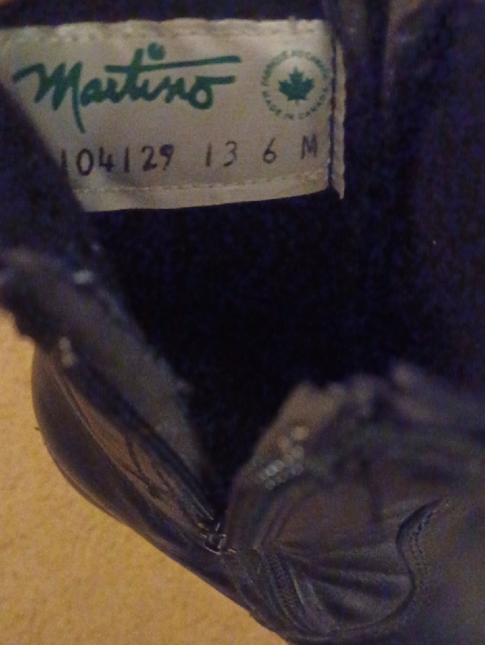Martino Canada Black Leather Side-Zip Ankle Boots - Picture 7 of 7